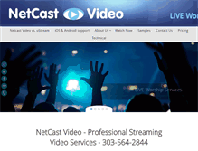 Tablet Screenshot of netcastvideo.com